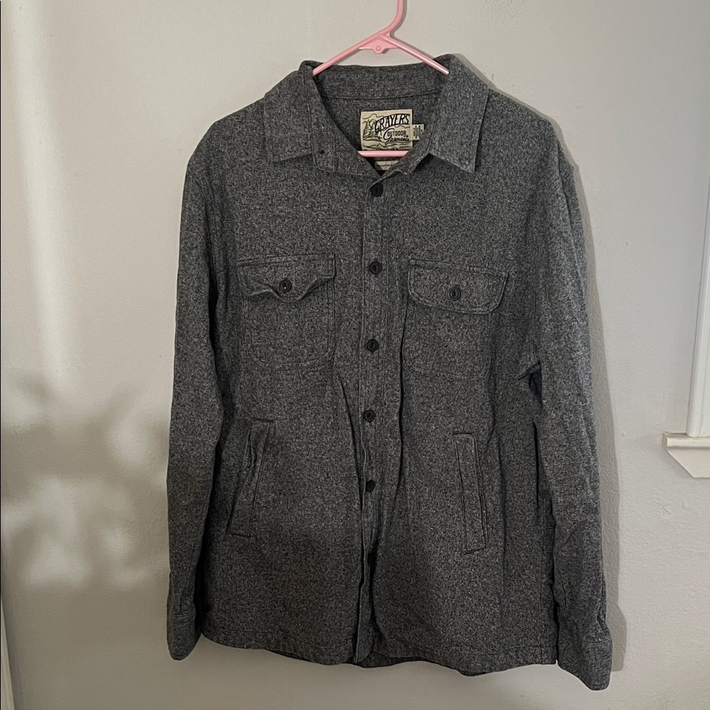 Grayers Charcoal Men's Shirt Jacket size L